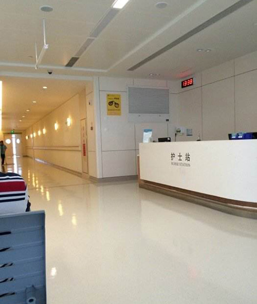 采用免费在线观看麻豆视频防火板装修的香港大学深圳医院护士站